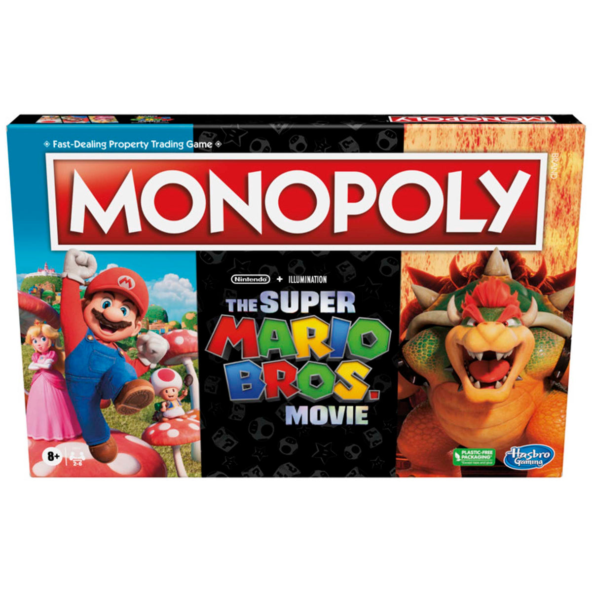 HASBRO Toys & Games Super Mario Bros. The Movie Monopoly Board Game, Bilingual Version, 1 Count