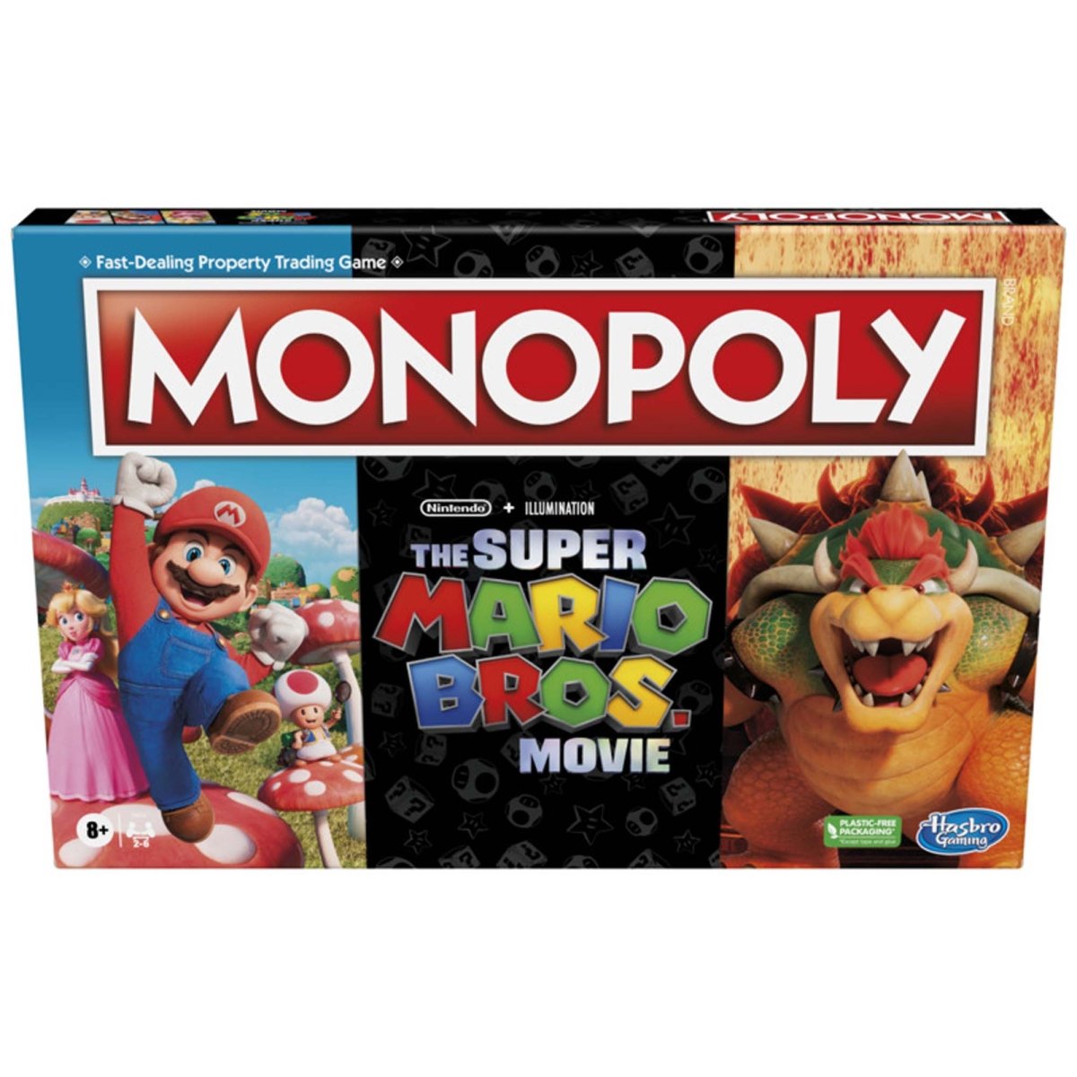 HASBRO Toys & Games Super Mario Bros. The Movie Monopoly Board Game, Bilingual Version, 1 Count