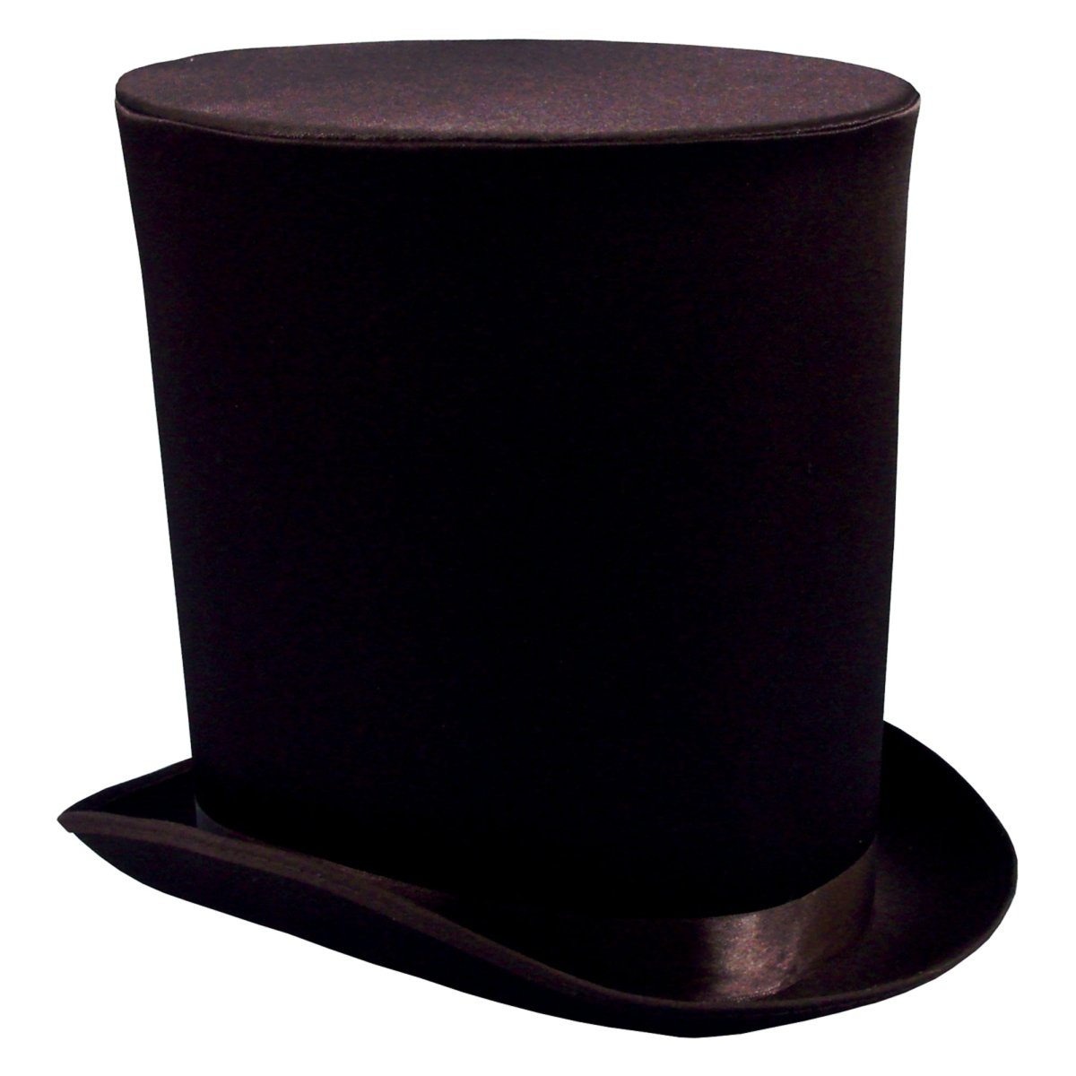 HMS NOUVEAUTE LTEE Costume Accessories Black Satin Victorian Coachman Hat for Adults 057543846411