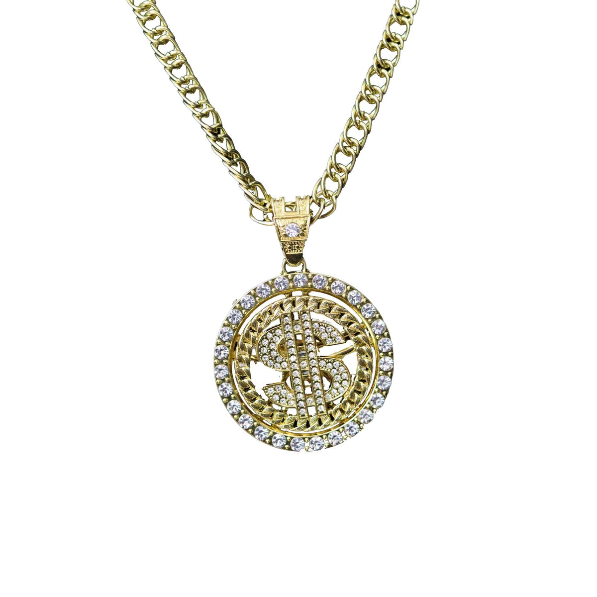 HMS NOUVEAUTE LTEE Costume Accessories Chunky Dollar Sign Necklace, 24 Inches, 1 Count