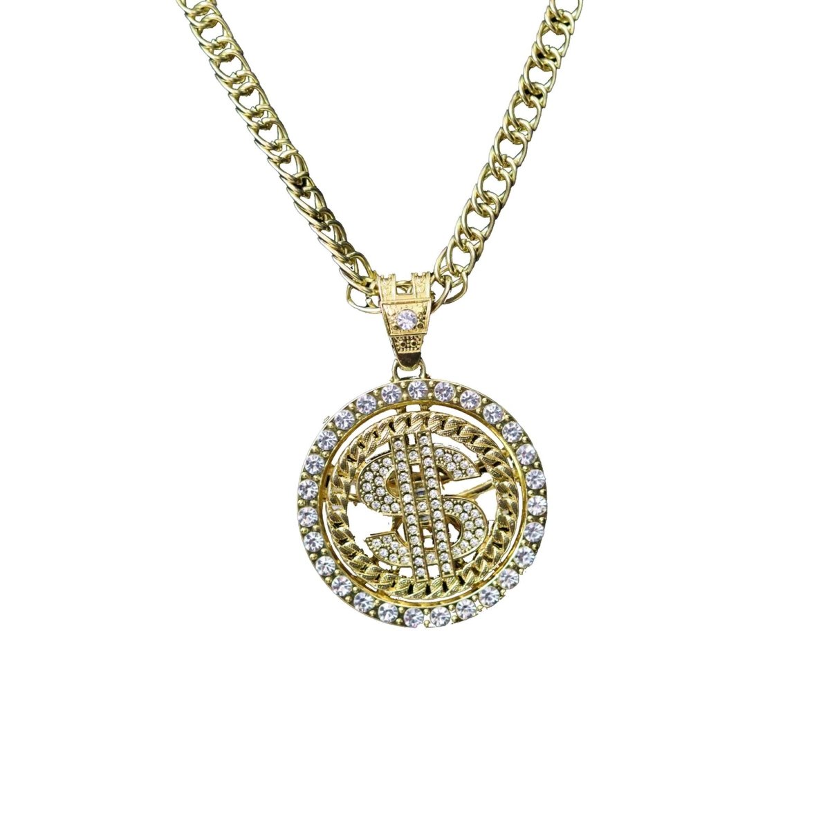 HMS NOUVEAUTE LTEE Costume Accessories Chunky Dollar Sign Necklace, 24 Inches, 1 Count