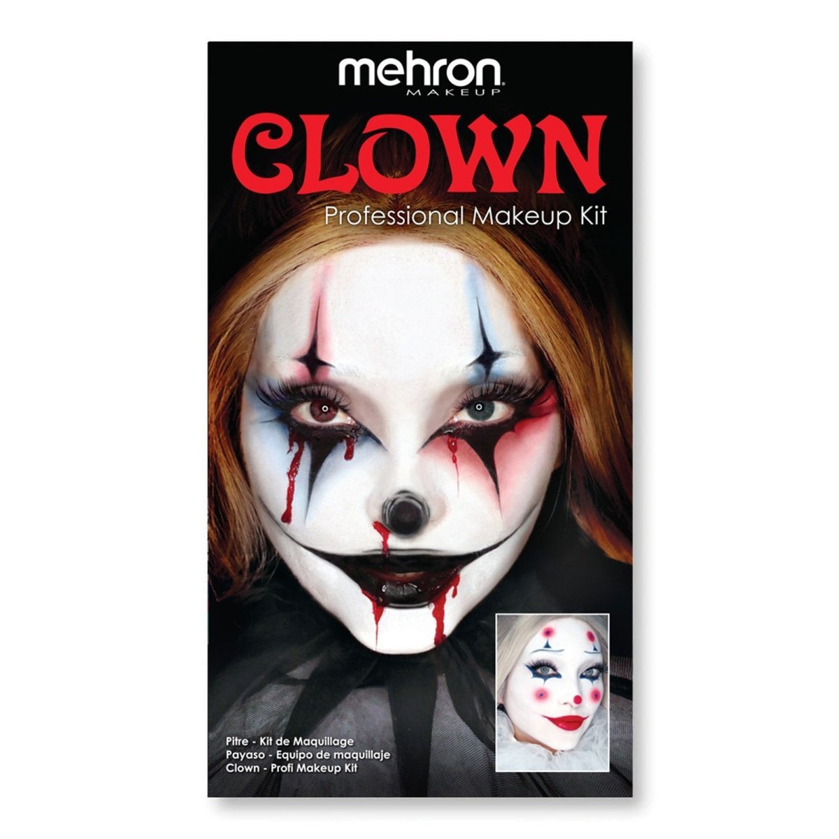 HMS NOUVEAUTE LTEE Costume Accessories Clown Makeup Kit, 1 Count 764294550152