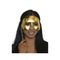 HMS NOUVEAUTE LTEE Costume Accessories Gold Venetian "Grande Soirée" Mask with Stick, 1 Count 057543230920