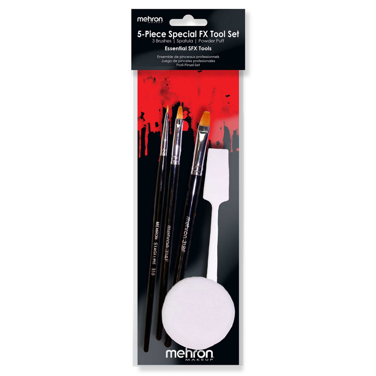 HMS NOUVEAUTE LTEE Costume Accessories Mehron Stageline FX Tool Set, 5 Count 764294515540