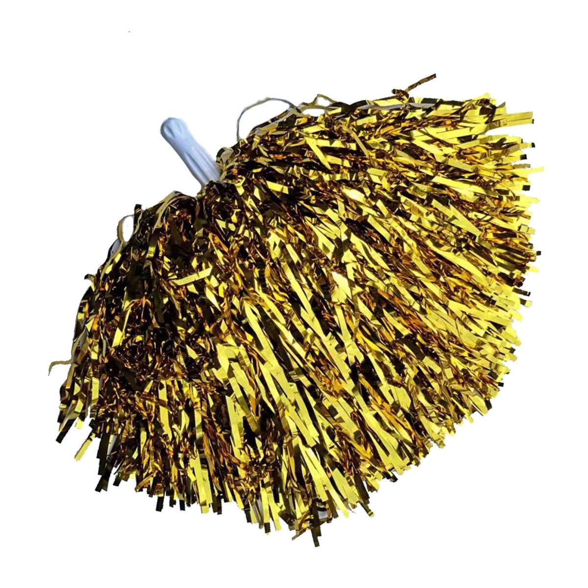 HMS NOUVEAUTE LTEE Sports Theme Cheerleading Pom Poms, Gold, 2 Count 057543476250