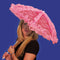 HMS NOUVEAUTE LTEE Wedding Pink Lace Parasol, 24 Inches, 1 Count