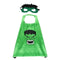 HUIZHOU SHENYUAN TOYS CO.LTD Costume Accessories Superhero Cape and Mask for Kids, Hulk 810120717098
