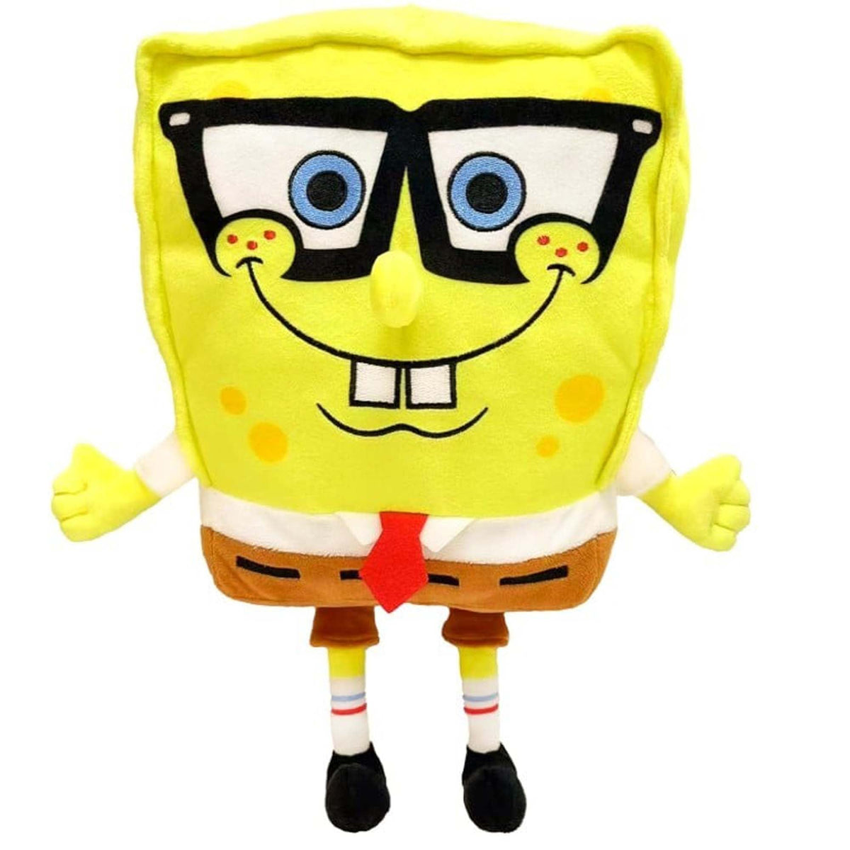 IMPORT DRAGON Plushes Sponge Bob with Glasses Plush, 13 Inches, 1 Count 672781921838