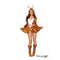 IMPORTATIONS JOLARSPECK INC Christmas Santa's Vixen Costume for Adults, Skirted Bodysuit