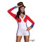 IMPORTATIONS JOLARSPECK INC Christmas Toy Soldier Costume for Adults, Jumpsuit, Collar and Hat