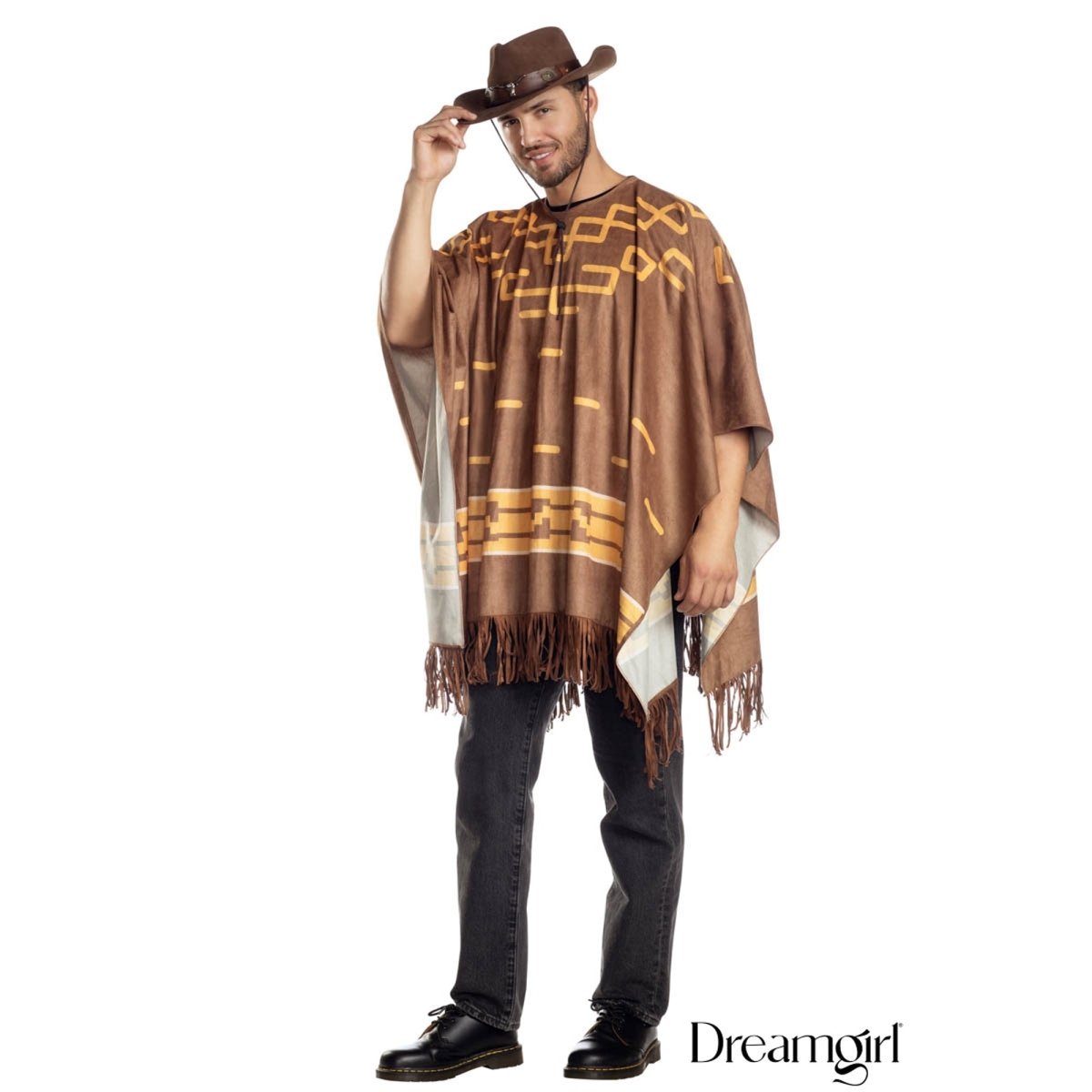 IMPORTATIONS JOLARSPECK INC Costume Accessories Cowboy Poncho for Adults 888368367061
