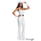 IMPORTATIONS JOLARSPECK INC Costumes Buckle Bunny Cowgirl Costume for Adults, White Jumpsuit