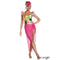 IMPORTATIONS JOLARSPECK INC Costumes Chiquita Costume for Adults, Floral Bodysuit