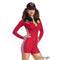 IMPORTATIONS JOLARSPECK INC Costumes Pit Crew Princess Costume for Adults, Red Romper and Cap