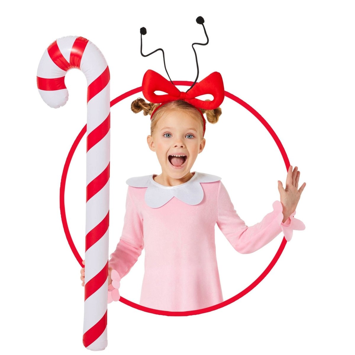 IN SPIRIT DESIGNS Christmas Cindy-Lou Who Accessory Kit for Kids, The Grinch, Dr. Seuss 840263405330