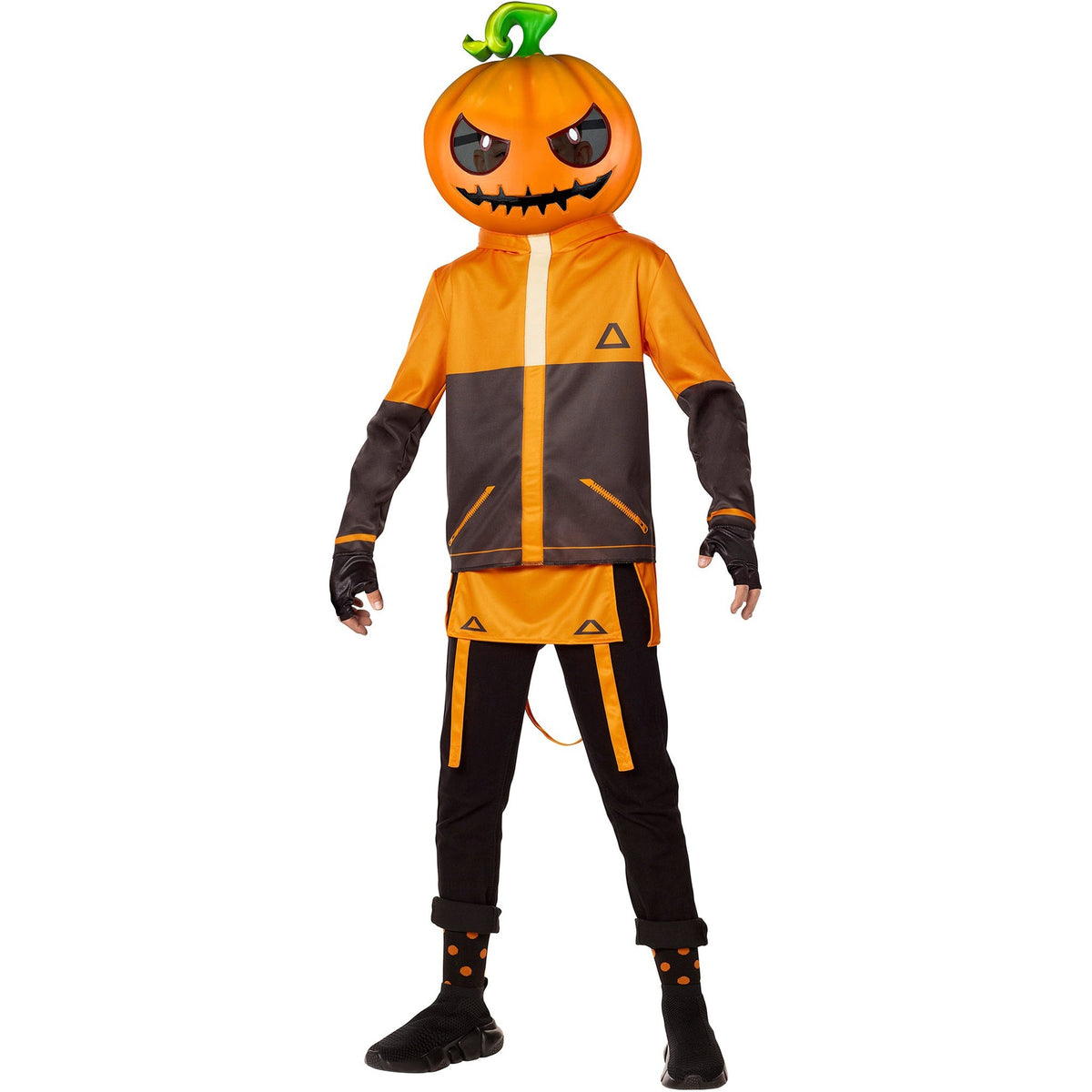 IN SPIRIT DESIGNS Costumes Fortnite Punk Costume for Kids, Jacket, Mask, Gloves and Socks