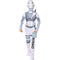 IN SPIRIT DESIGNS Costumes Fortnite Scratch Costume for Kids, White and Grey Jumpsuit