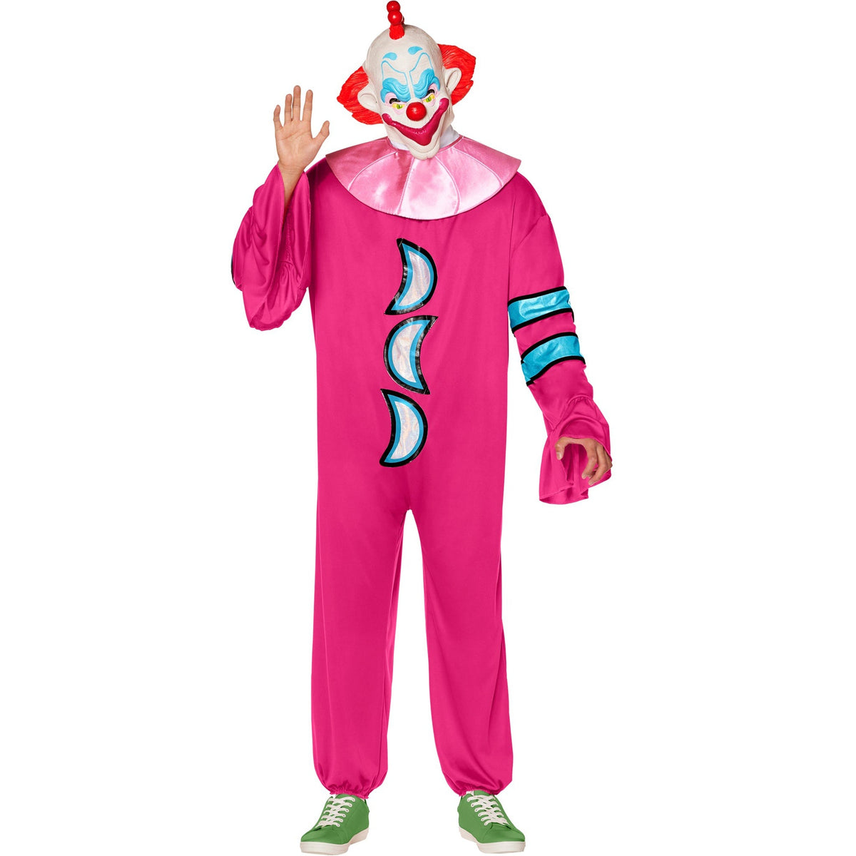 IN SPIRIT DESIGNS Costumes Killer Klowns Slim Costume for Adults, Jumpsuit, Collar and Mask
