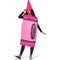 IN SPIRIT DESIGNS Costumes Pink Crayola Costume for Adults, Tunic and Hat 840263420579