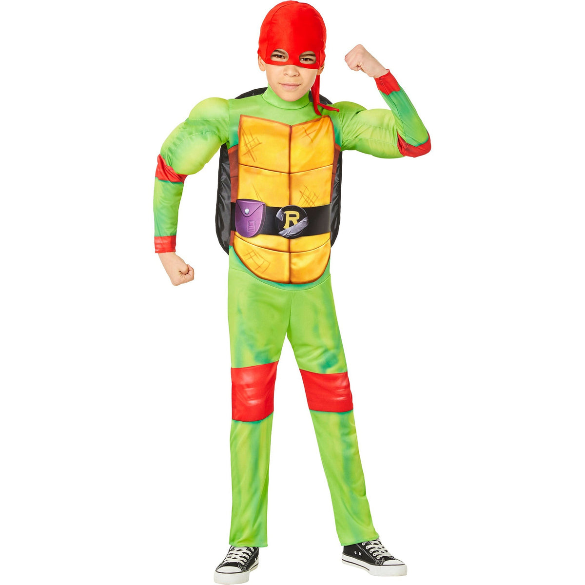 IN SPIRIT DESIGNS Costumes Raph Costume for Kids, Teenage Mutant Ninja Turtles: Mutant Mayhem, Red and Green Jumpsuit