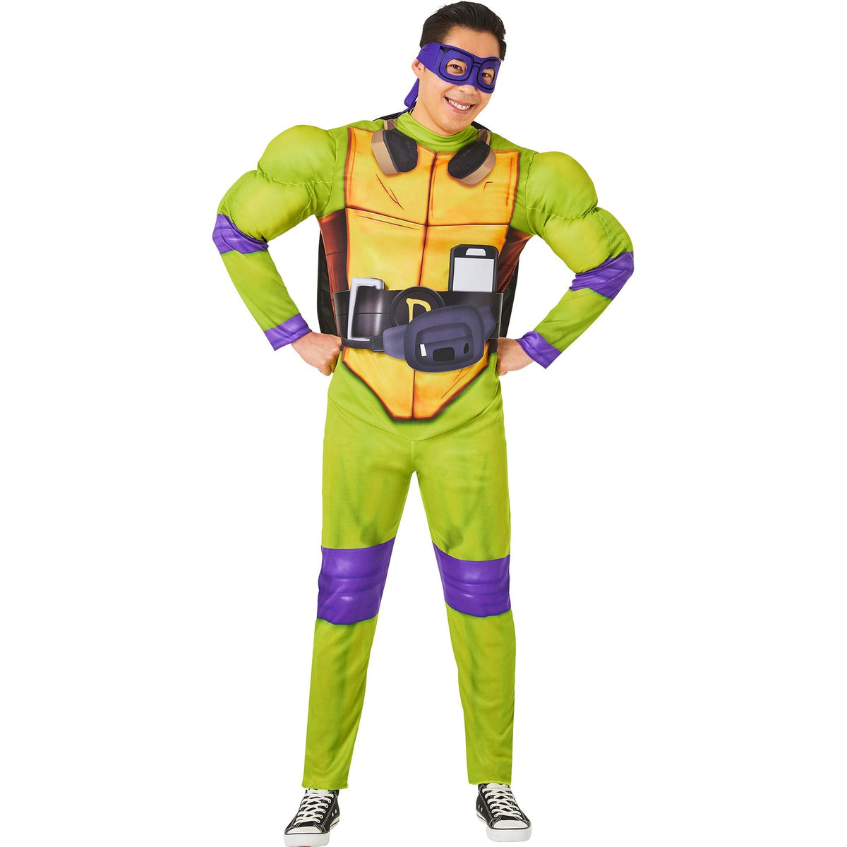 IN SPIRIT DESIGNS Costumes Teenage Mutant Ninja Turtles Donnie Costume for Adults, Jumpsuit, Shell and Mask
