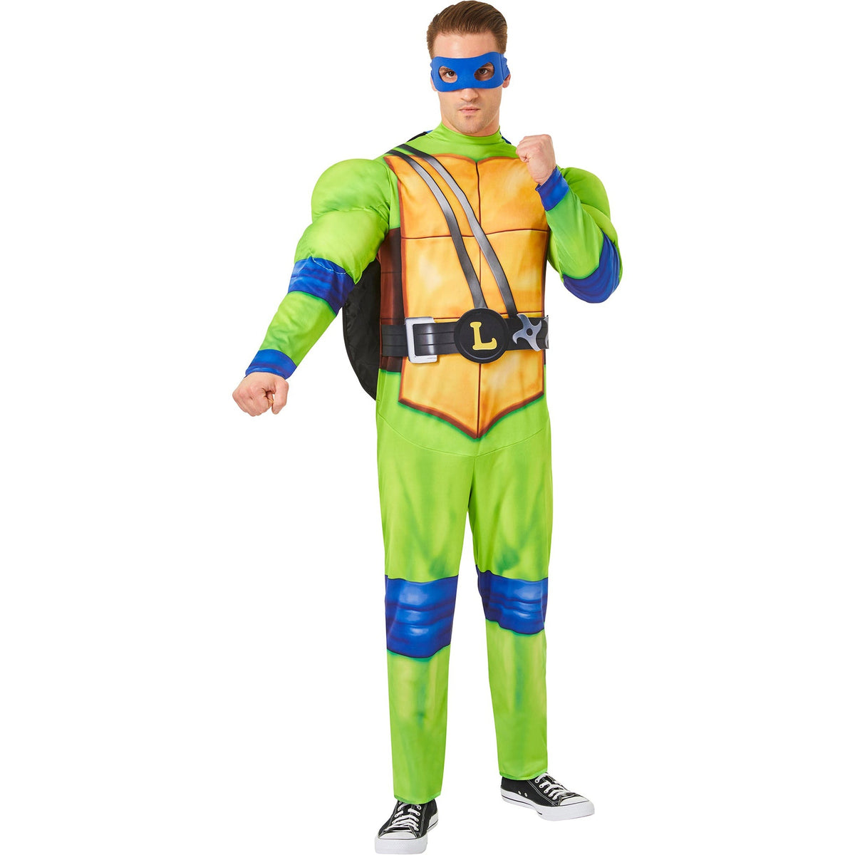 IN SPIRIT DESIGNS Costumes Teenage Mutant Ninja Turtles Leo Costume for Adults, Jumpsuit, Shell and Mask