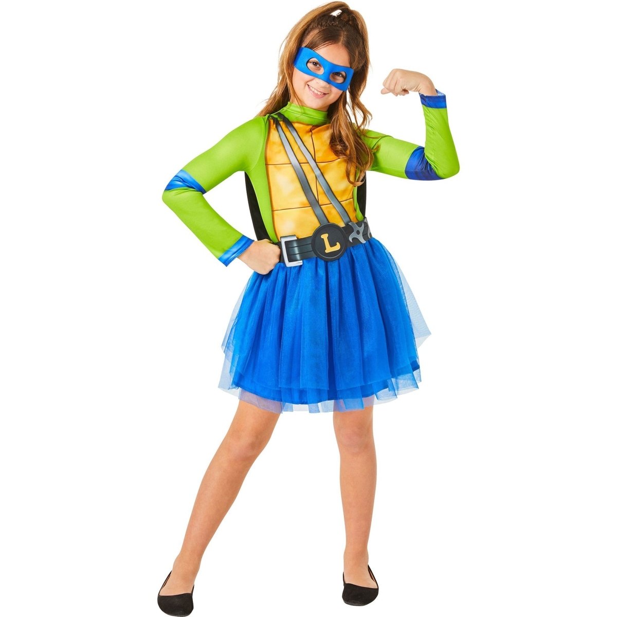 IN SPIRIT DESIGNS Costumes Teenage Mutant Ninja Turtles Leo Costume for Kids, Dress, Shell, Belt and Mask