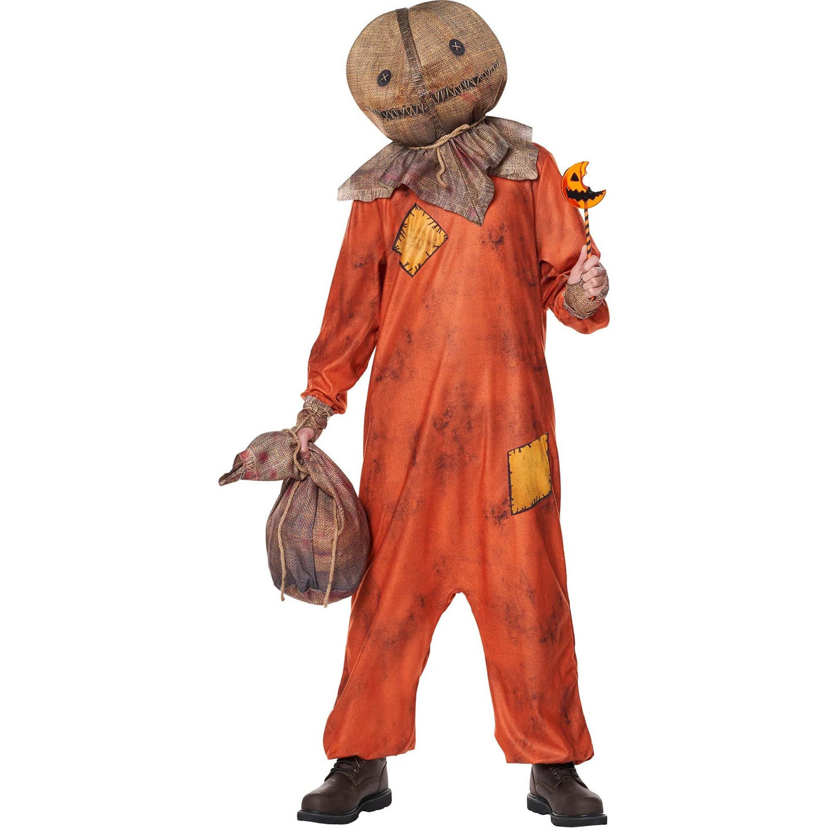 IN SPIRIT DESIGNS Costumes Trick 'r Treat Sam Costume for Adults, Orange Jumpsuit