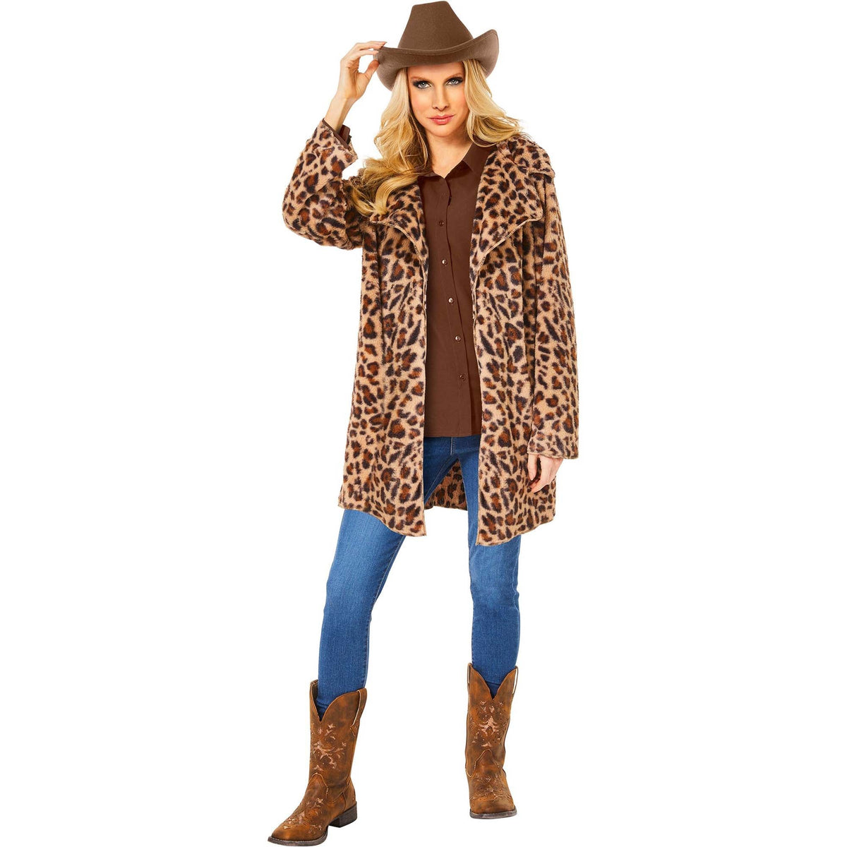 IN SPIRIT DESIGNS Costumes Yellowstone Beth Dutton Costume for Adults, Leopard Coat