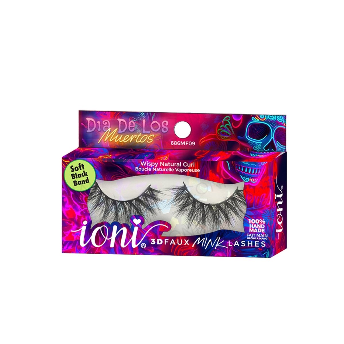 Ioni Cosmetics Costume Accessories Wispy Fluffy Crisscross Eyelashes, 1 Count 810129416046