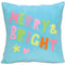 ISCREAM DIVISION Christmas Fa La Love Reversible Pillow, 1 Count 810094224455