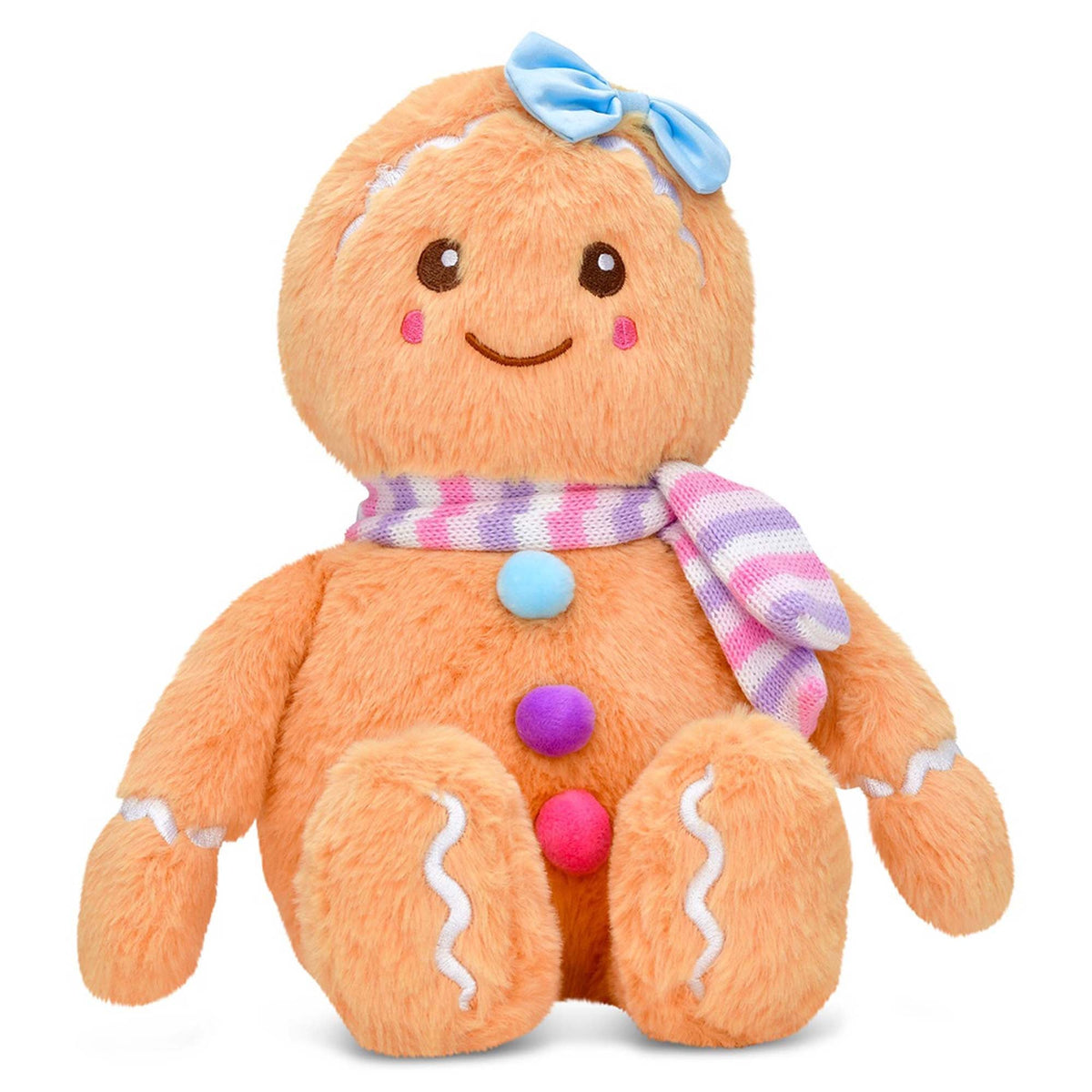 ISCREAM DIVISION Christmas Gingerbread Girl Plush, 15 Inches, 1 Count 810161694969