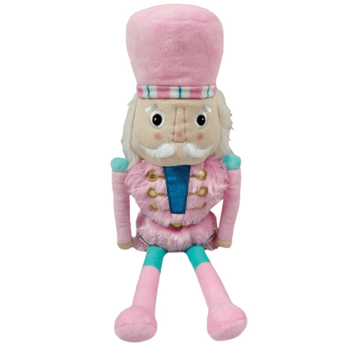 ISCREAM DIVISION Christmas Pink Nutcracker Plush, 18 Inches, 1 Count 810046280874