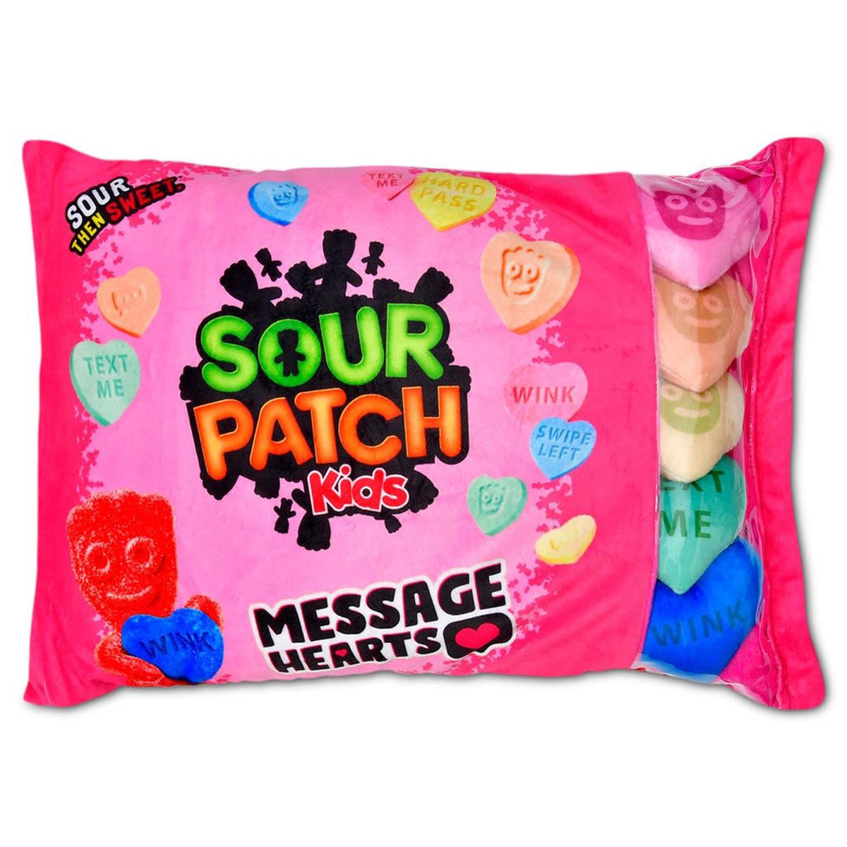 ISCREAM DIVISION Valentine's Day Valentine's Day Sour Patch Packaging Plush, 14 Inches, 1 Count 810148069353