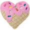 ISCREAM DIVISION Valentine's Day Waffle Heart Plush, 13 Inches, 1 Count 810026970566