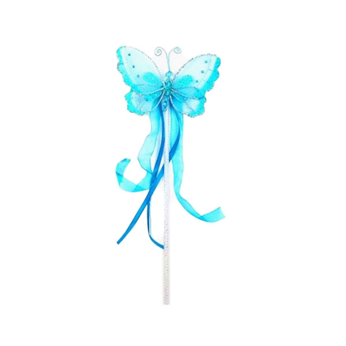 IVY TRADING INC. Costume Accessories Blue Butterfly Fairy Wand, 5.5 Inches, 1 Count 8336572931636