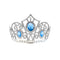 IVY TRADING INC. Costume Accessories Blue Plastic Jeweled Tiara, 1 Count 8336572000622