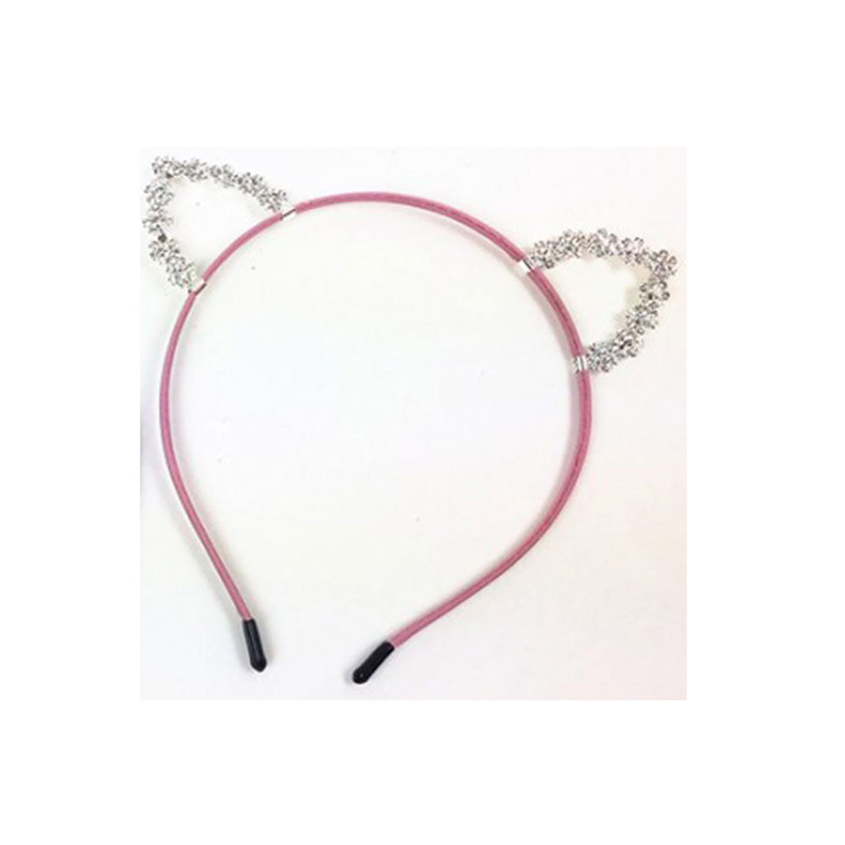 IVY TRADING INC. Costume Accessories Pink Crystal Cat Headband 8336572031459