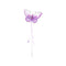 IVY TRADING INC. Costume Accessories Purple Butterfly Fairy Wand, 5.5 Inches, 1 Count