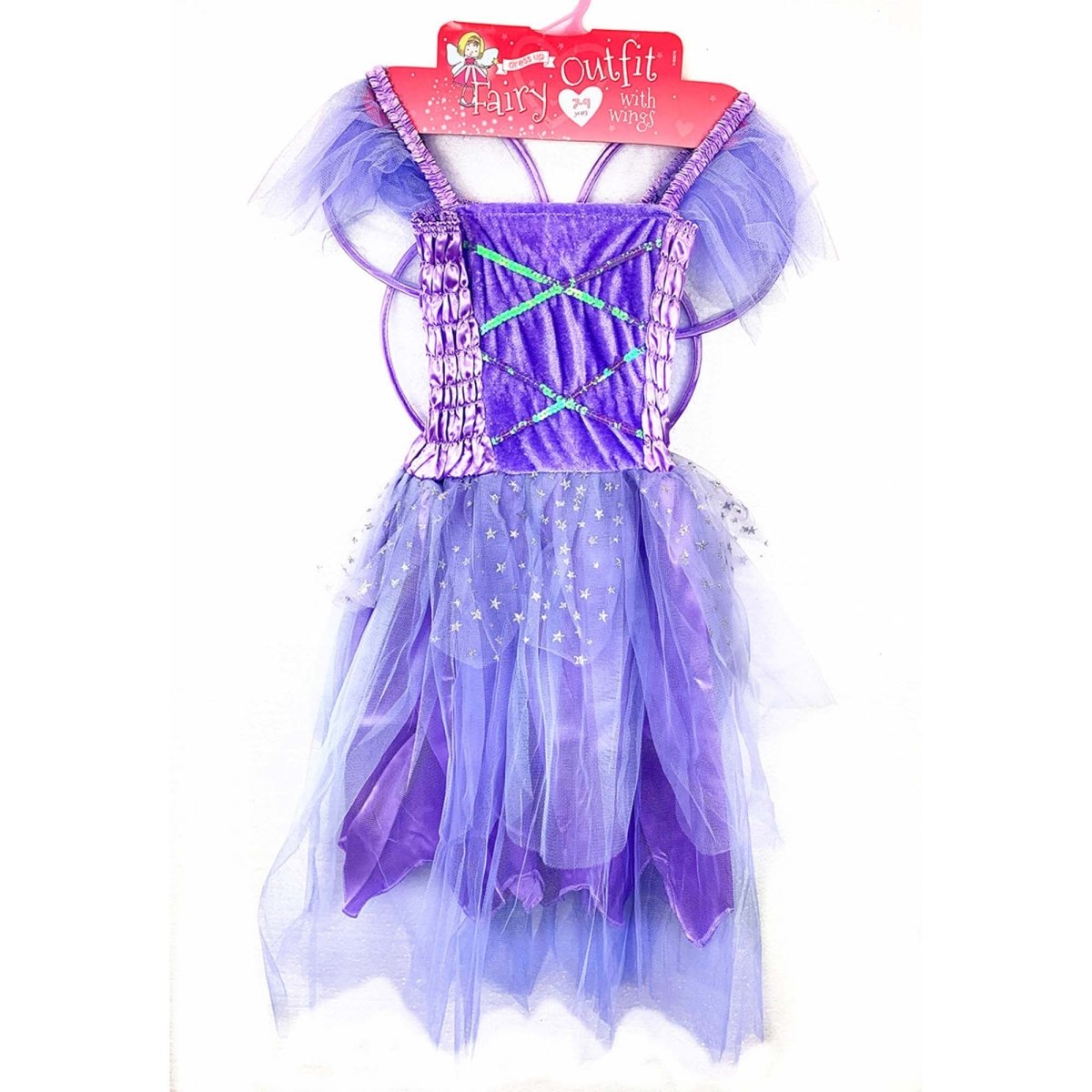Party Expert Purple Fairy Dress For Kids, L