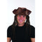 JACOBSON HAT CO INC Costume Accessories Brown Pirate Hat with Braids Costume Accessory for Adults 763285206573