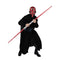 JAZWARES Costume Accessories Darth Maul Red Double-Bladed Lightsaber, Star Wars, 1 Count 191726747512