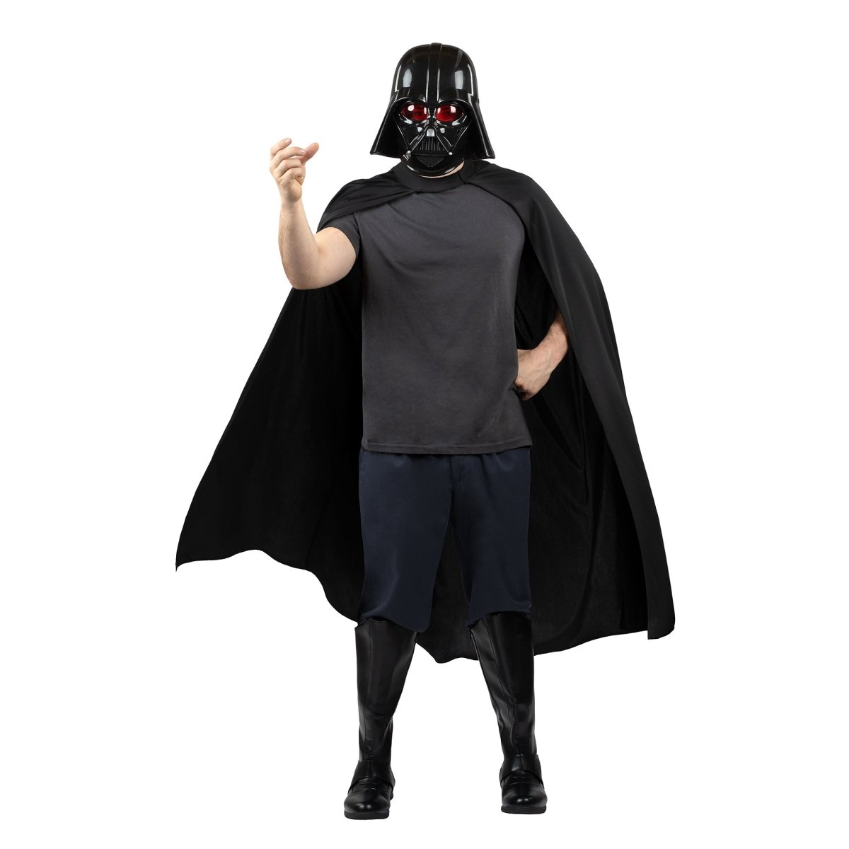JAZWARES Costume Accessories Dearth Vade Cape and Mask Set for Adults, Star Wars, 1 Count 191726876854