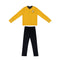 JAZWARES Costumes Captain Kirk Costume for Kids, Star Trek, Top and Pants