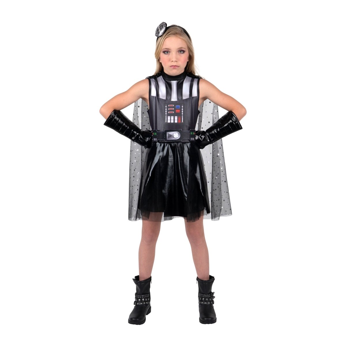 JAZWARES Costumes Darth Vader Dress Costume for Kids, Star Wars
