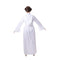 JAZWARES Costumes Disney Star Wars Princess Leia Costume for Adults, White Hooded Robe