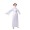 JAZWARES Costumes Disney Star Wars Princess Leia Costume for Adults, White Hooded Robe