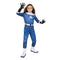 JAZWARES Costumes Invisible Woman Qualux Costume for Kids, Fantastic 4, Jumpsuit