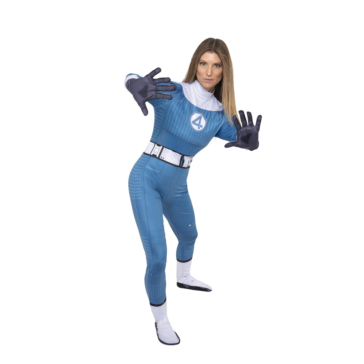 JAZWARES Costumes Invisible Woman Zentai Costume for Adults, Marvel