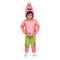 JAZWARES Costumes Patrick Star Costume for Toddlers, Spongebob Squarepants, Padded Hooded Jumpsuit 191726794332